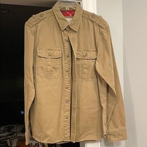 American Eagle Outfitters Tan Shirt Jacket